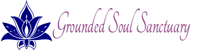 website grounded soul sanctuary logo design navy icon 400x104